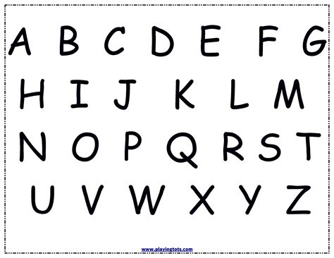 Alphabet Letters Chart