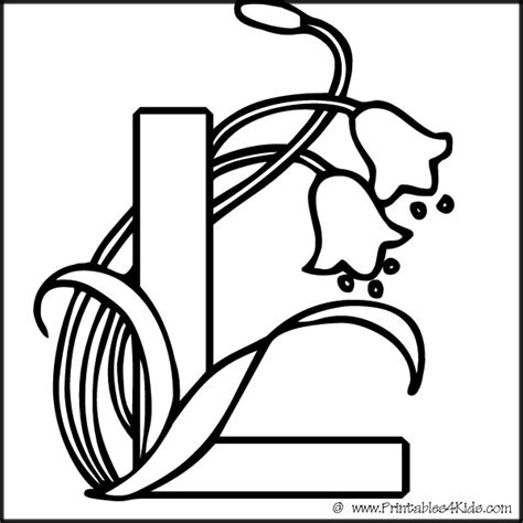 5 Best Images Of L Coloring Pages Letter Printables Preschool Letter