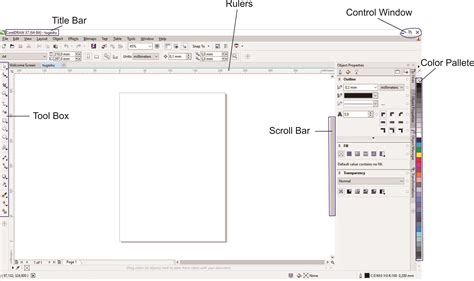 Mengenal Ruang Kerja Coreldraw Kelas Desain Belajar Desain Grafis