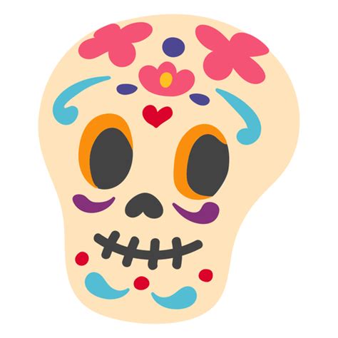 Mexican Calavera Skull Flat Transparent Png And Svg Vector File