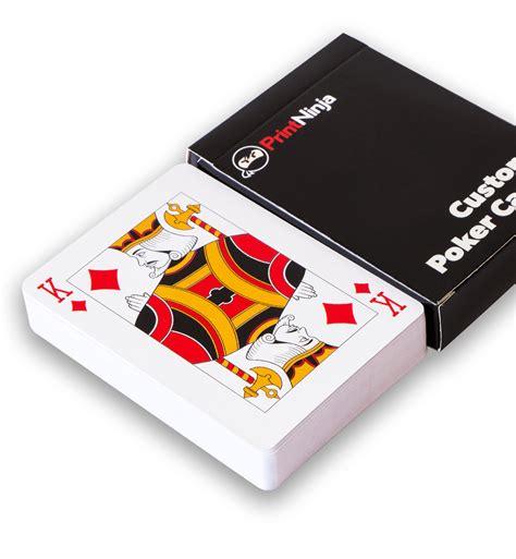 Available in poker (2 ¹/₂ x 3 ¹/₂) and bridge (2 ¹/₄ x 3 ¹/₂) sizes. Premium Custom Playing Cards