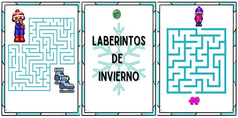 Os Traemos Estos Entretenidos Laberintos Con Motivos Invernales Los