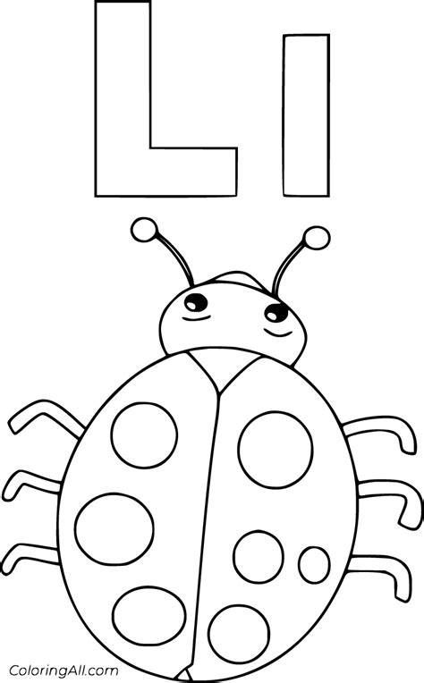 Letter L Coloring Pages Preschool