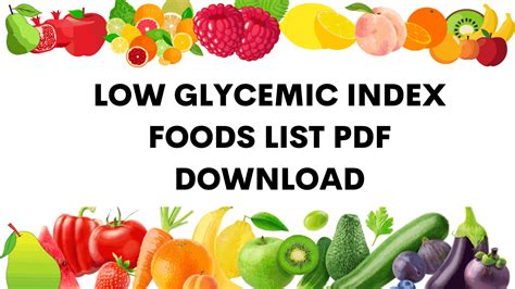 Low Glycemic Index Foods List Pdf In Telugu Age Infoupdate Org