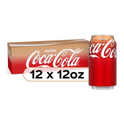 Coca Cola Vanilla Soda Pop 12 Fl Oz 12 Pack Cans