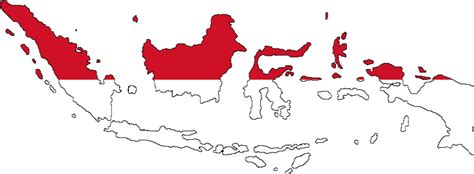 Siluet Peta Indonesia Png