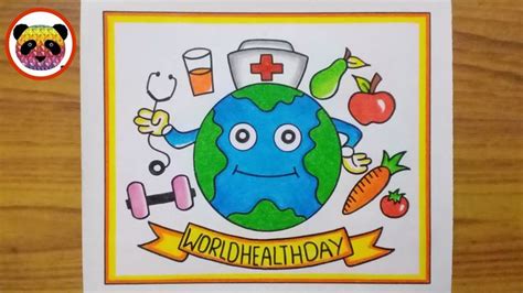 World Health Day Drawing Easy Stay Healthy Stay Safe Poster Health Is