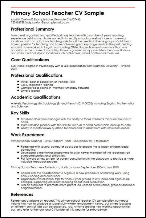 Teacher Cv Template Australia Contoh Gambar Template