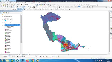 Shapefile Peta Administrasi Kabupaten Konawe Peta SHP Indonesia