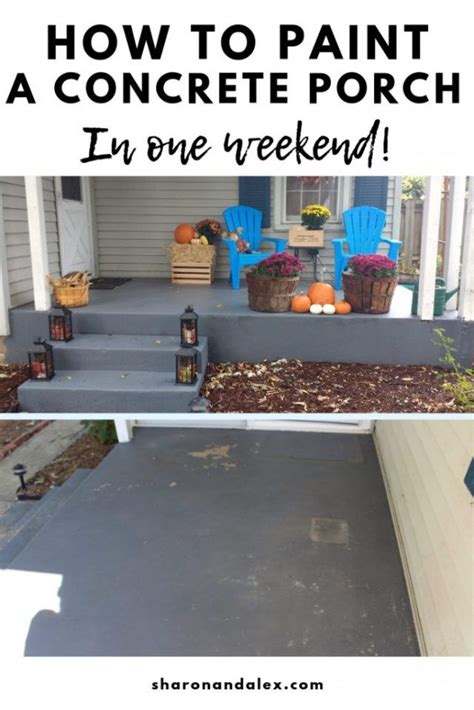 How To Paint A Concrete Porch In One Weekend Painted Concrete