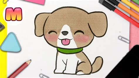 COMO DIBUJAR UN PERRO KAWAII PASO A PASO Como Dibujar Un Perro Facil