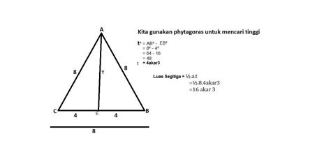 Rumus Mencari Tinggi Segitiga Sama Sisi