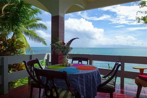 Beach House Balcony View Editorial Stock Image Image Of Luzon 98414249