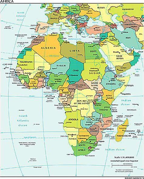 Alphabetical List Of All African Countries With Capitals Africa Map