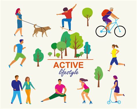 Active Lifestyle Clipart Images