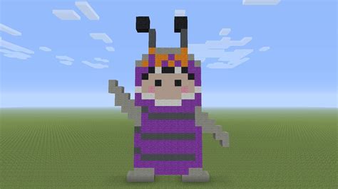 Minecraft Pixel Art Boo In Monster Costume From Monsters Inc YouTube