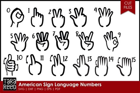 Asl Numbers Design Bundles