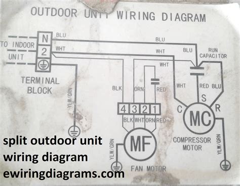 Outdoor Ac Unit Wiring Electrical Wiring Diagrams For Air