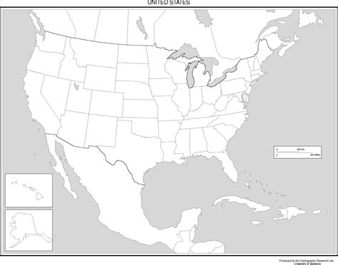 United States Map Blank Outline