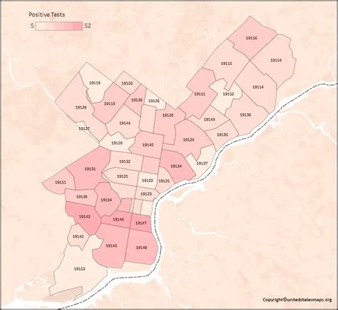 Philadelphia Zip Code Map With Streets Printable PDF