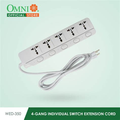 Omni 5 Gang Individual Switch Extension Cord Wed 350 Lazada Ph