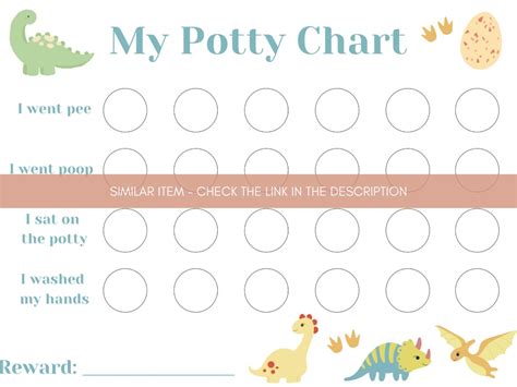 Potty Training Chart Boys Potty Charts Potty Chart Printable Etsy