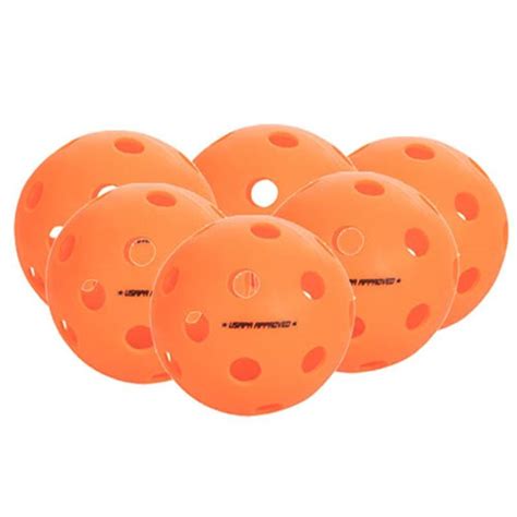 Onix Fuse Outdoor 6 Orange Pickleballs Midwest Sports