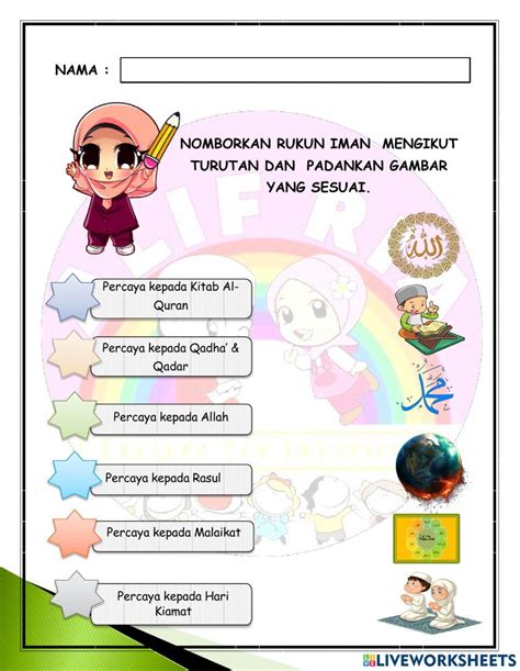 Rukun Iman Online Pdf Worksheet Live Worksheets