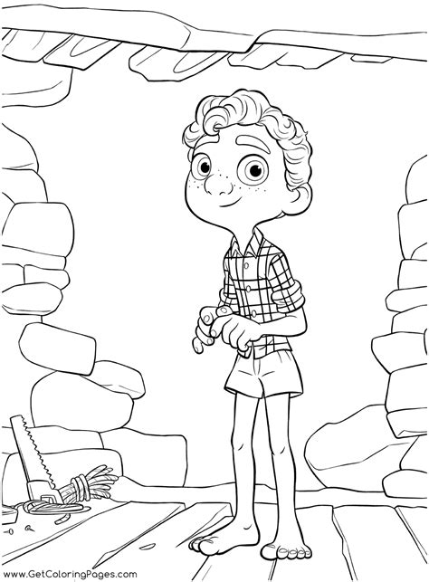 Luca Disney Pixar Coloring Page Free Printable Coloring Pages