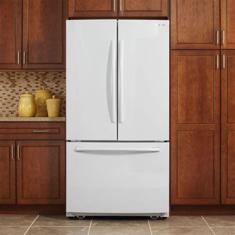 Samsung 255 Cu Ft French Door Refrigerator In White Hodgins Home