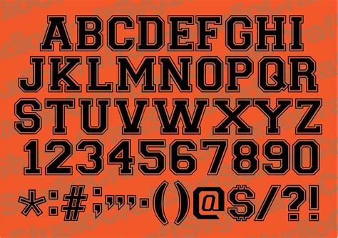 Varsity Font Svg Ttfalphabet Varsity Alphabet Svg Instant Download