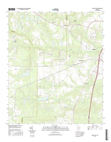 Mytopo Perry West Georgia Usgs Quad Topo Map