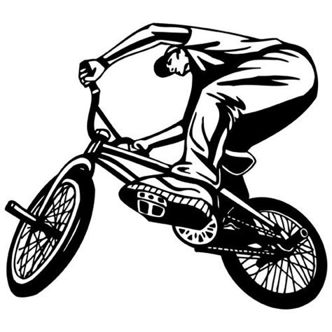 Details About Bmx Bike Riding Clipart Vinyl Cutter Plotter Images