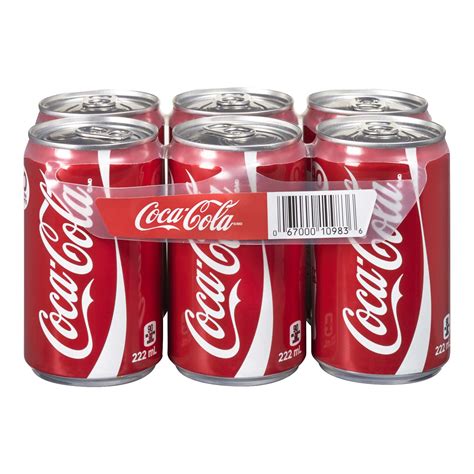 Coca Cola Classic Coke 6 Pack Mini Cans Stongs Market