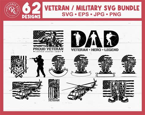 Veteran Svg Bundle Military Svg Bundle Patriotic Svg Bundle Army