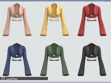 The Sims Resource Belaloalluremariana Blazer Top Patreon