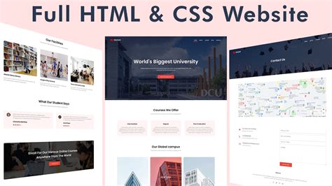 How To Make Website Using HTML CSS Full Responsive Multi Page