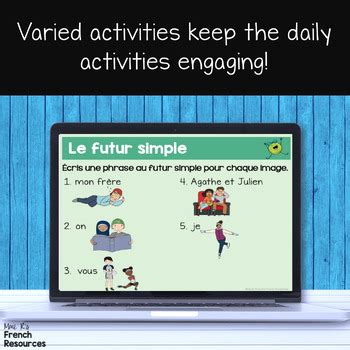 French Bell Ringer Activities For French Verbs Vocab Activit S De