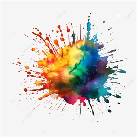 Color Ink Splash Material Ink Splash Ink Color Png Transparent Image