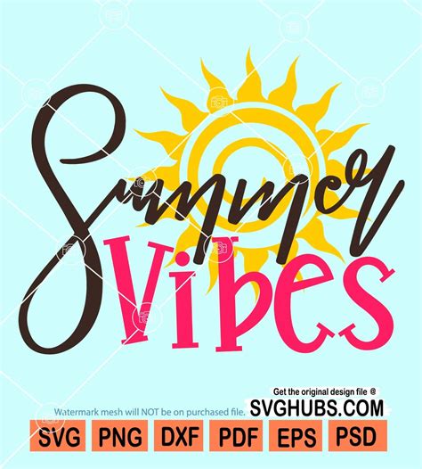 Vacay Svg Svg Files For Cricut Beach Life Svg Hello Summer Svg Summer