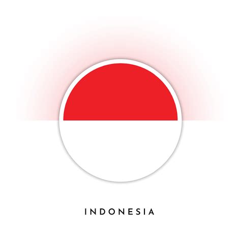 Indonesia Round Flag Template Design 21821495 Vector Art At Vecteezy