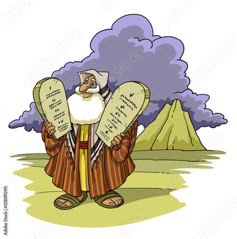 Moses And The Ten Commandments Clipart