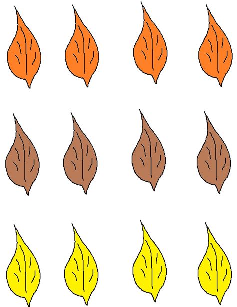 Colored Leaf Templates