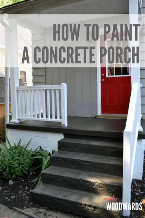 Painting A Concrete Porch Newlywoodwards Concrete Porch Painted