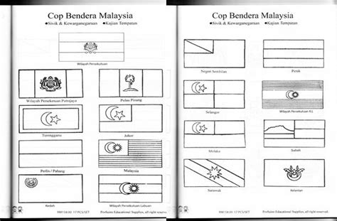 Colouring Gambar Bendera Malaysia Untuk Mewarna