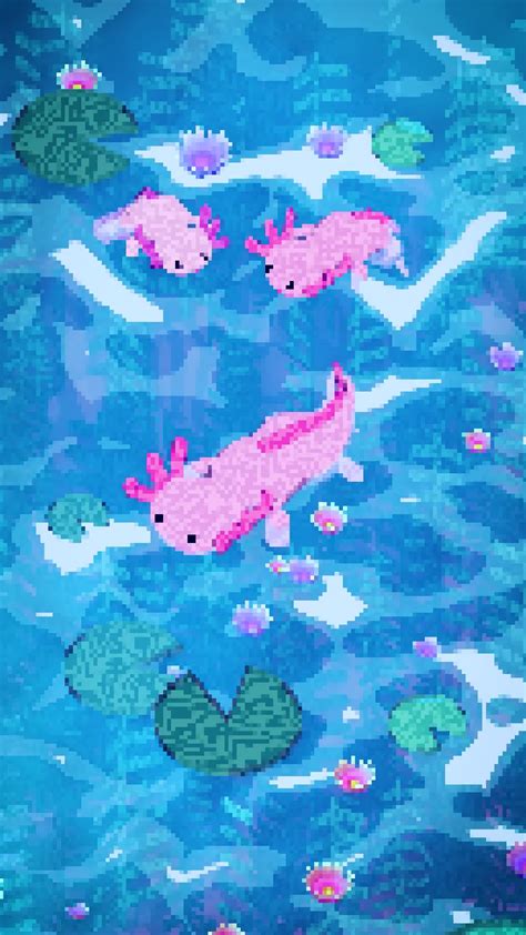 Artstation Axolotl Pixel Art Animation