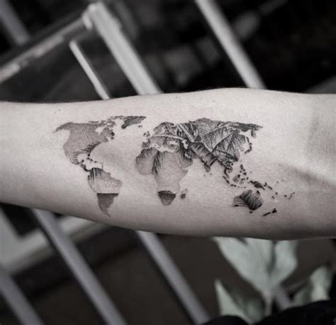 23 Amazing Map Arm Tattoos Tattoo Designs