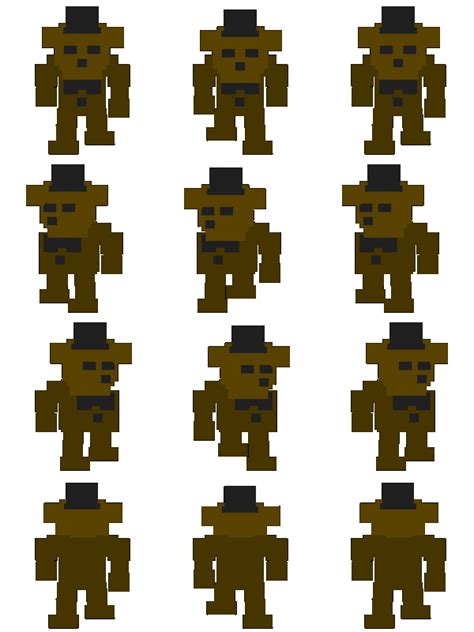 Freddy Fazbear Sprite Sheet