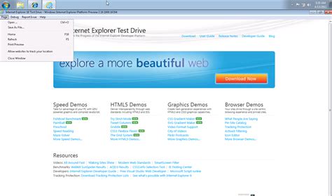 Internet Explorer For Windows 7 صور البرنامج