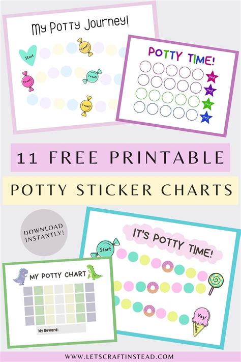 11 Totally Free Printable Potty Charts For Instant Download Potty